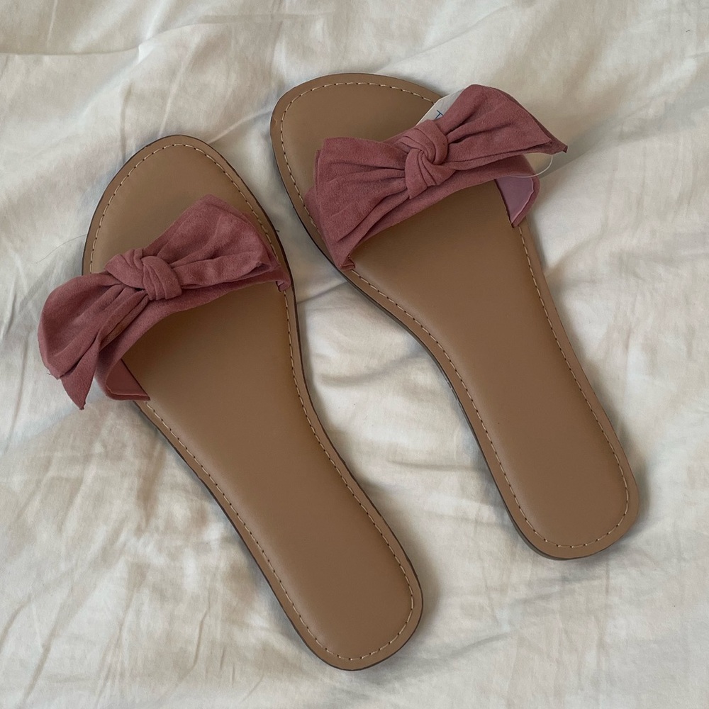 ⚡️SANDALS Rose Pink Comfort Slip on Slide Style Summer Shoe | Women’s Size 9